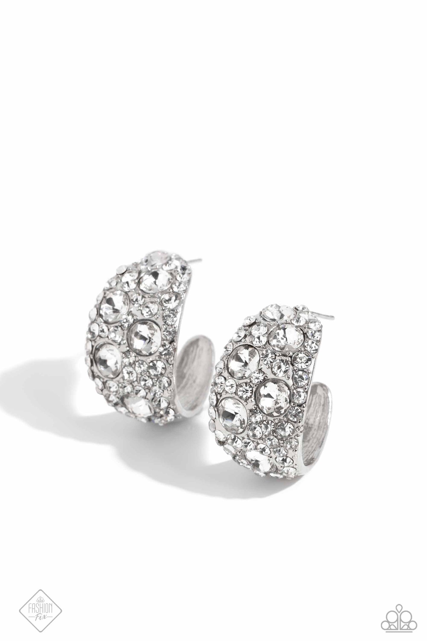 Freethinking Finesse - White   Earrings