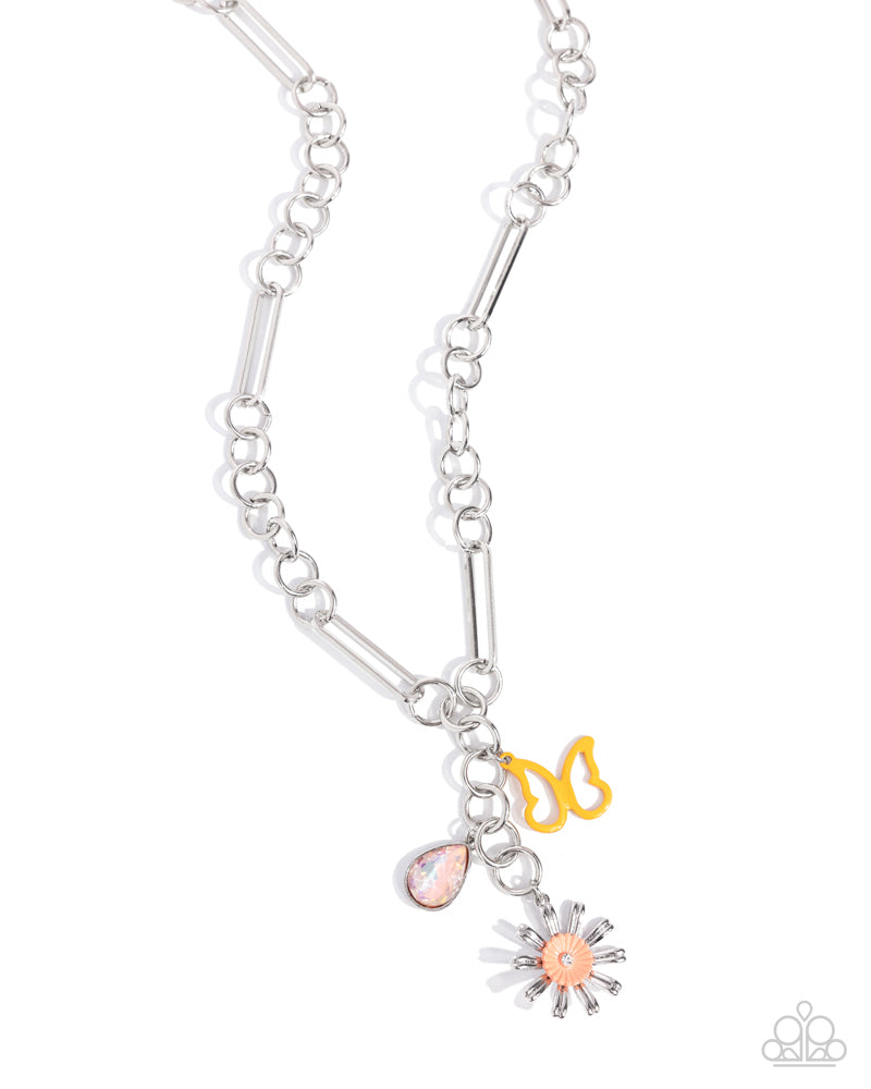 Aerial Adventure - Orange  Necklace