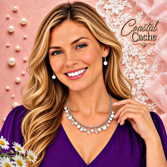 Coastal Cache - Silver Necklace