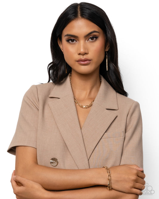 Complete Look - Gold  ~ Paparazzi Necklace and Bracelet Set