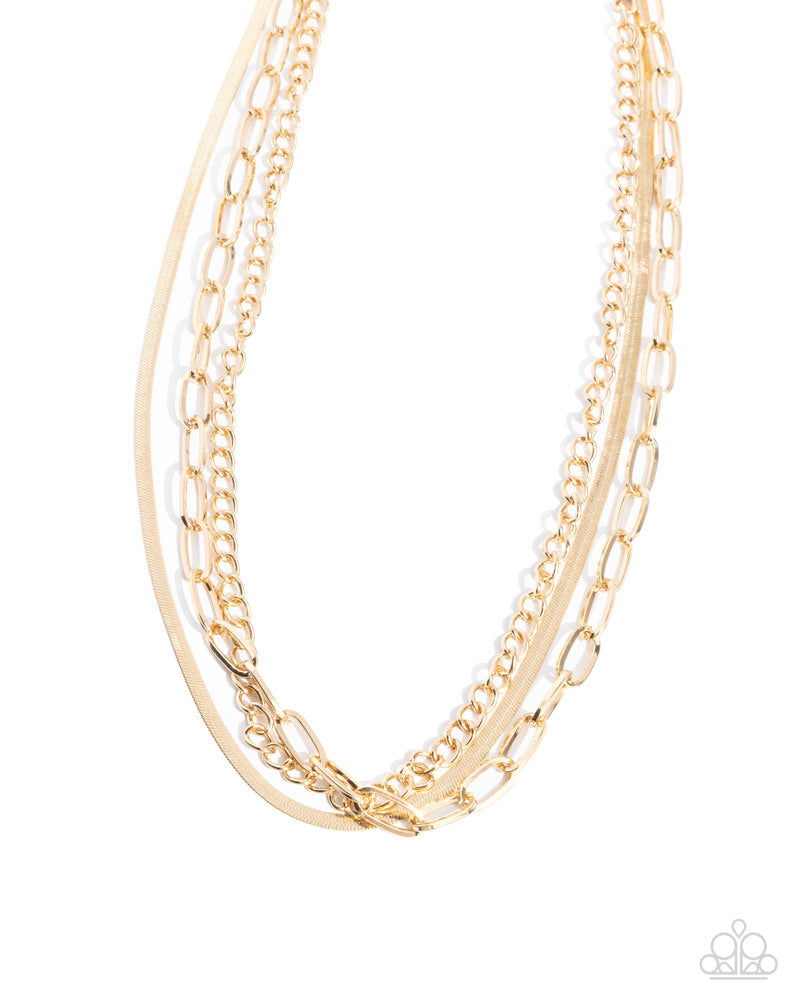Complete Look - Gold  ~ Paparazzi Necklace and Bracelet Set