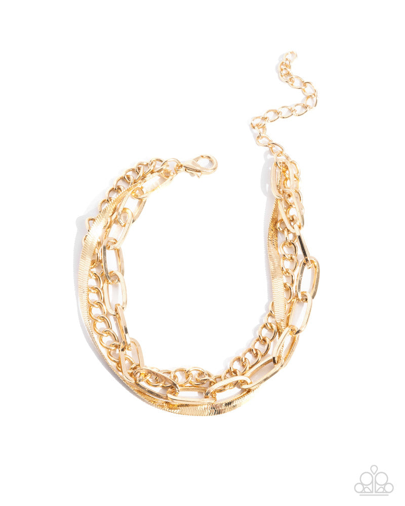 Complete Look - Gold  ~ Paparazzi Necklace and Bracelet Set