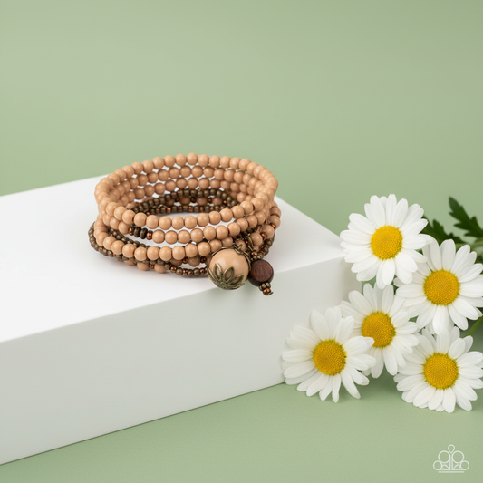 Epic Escapade - Brown Bracelet