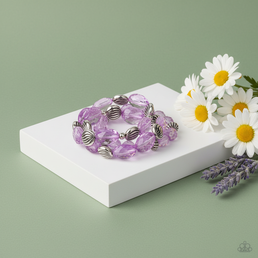 The "Crystal Charisma" 3-Piece Purple Stack