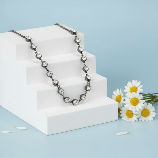Starlit Socials - Black Necklace