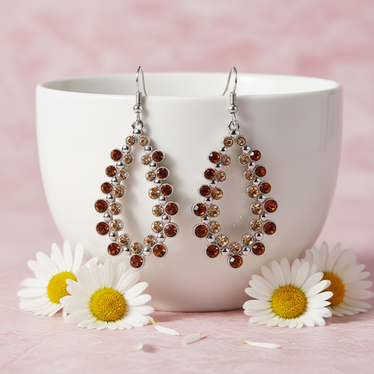 Its About to GLOW Down — Topaz & Silver  Earrings