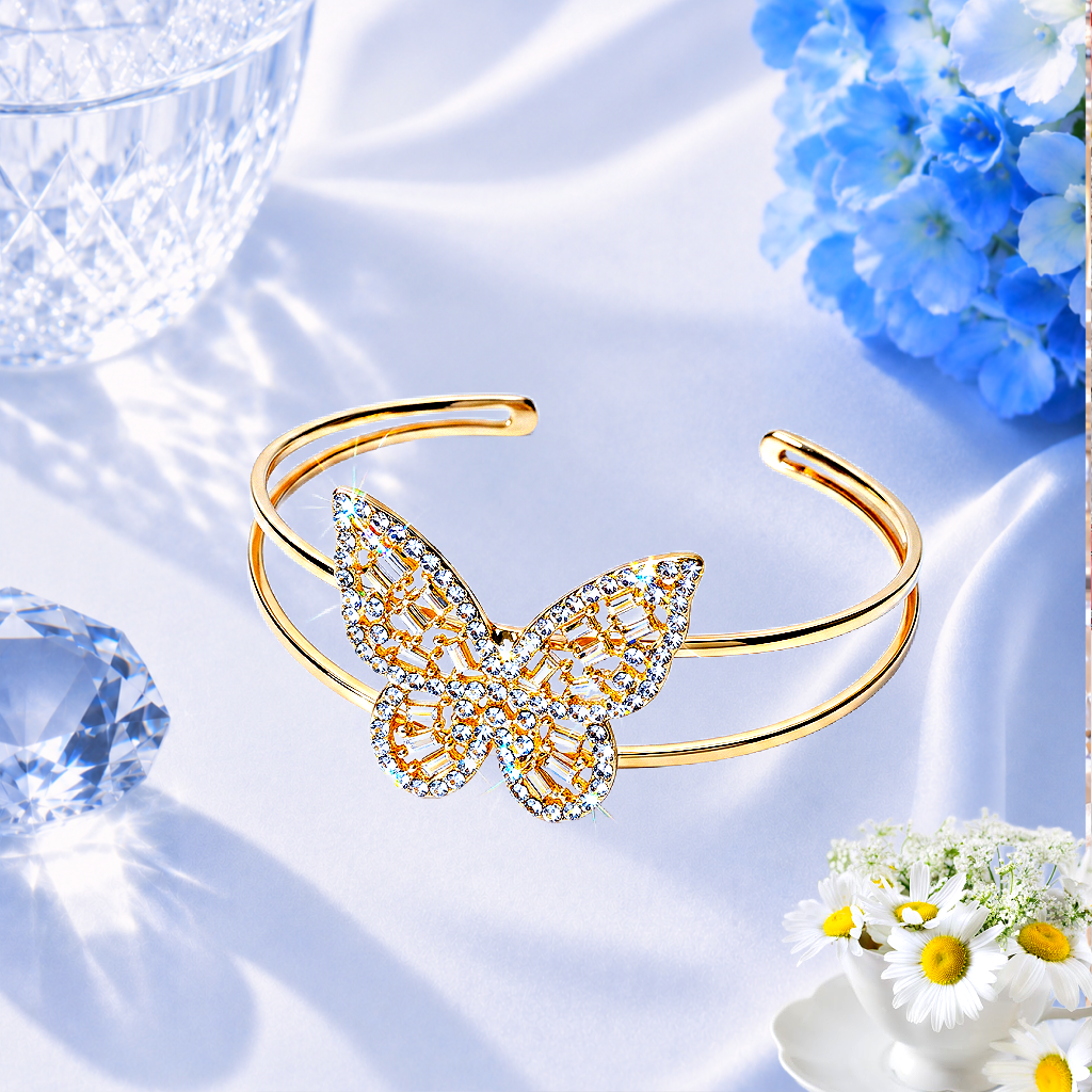 Butterfly Bella - Gold  Bracelet