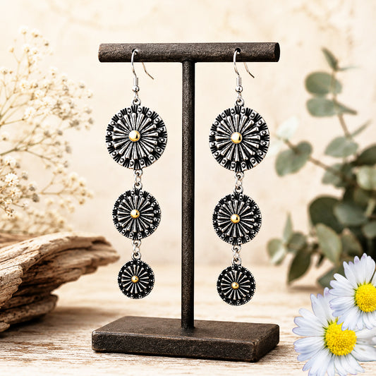 Festively Floral - Yellow Earrings