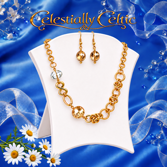 Celestially Celtic -Gold Necklace
