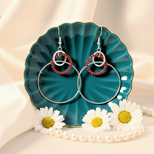 In An Orderly Fashion - Red  Earrings