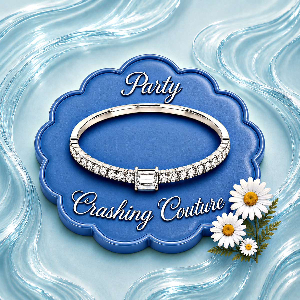 Party Crashing Couture - White Bracelet