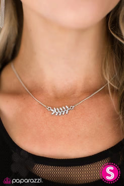 If Trees Could Talk - White  ~ Paparazzi Dainty Necklace