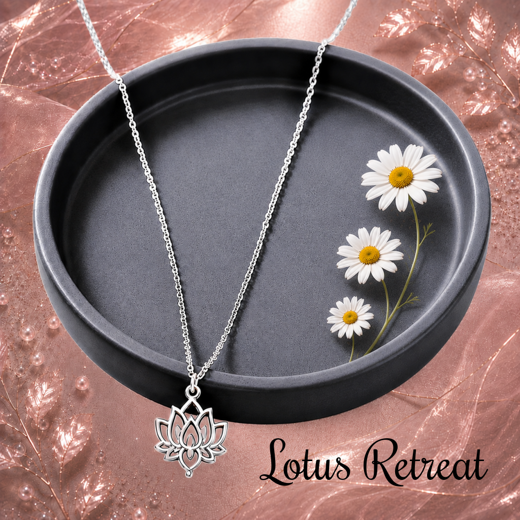 Lotus Retreat - Silver Necklace