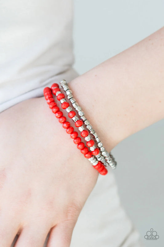 Very Vivacious - Red Bracelet