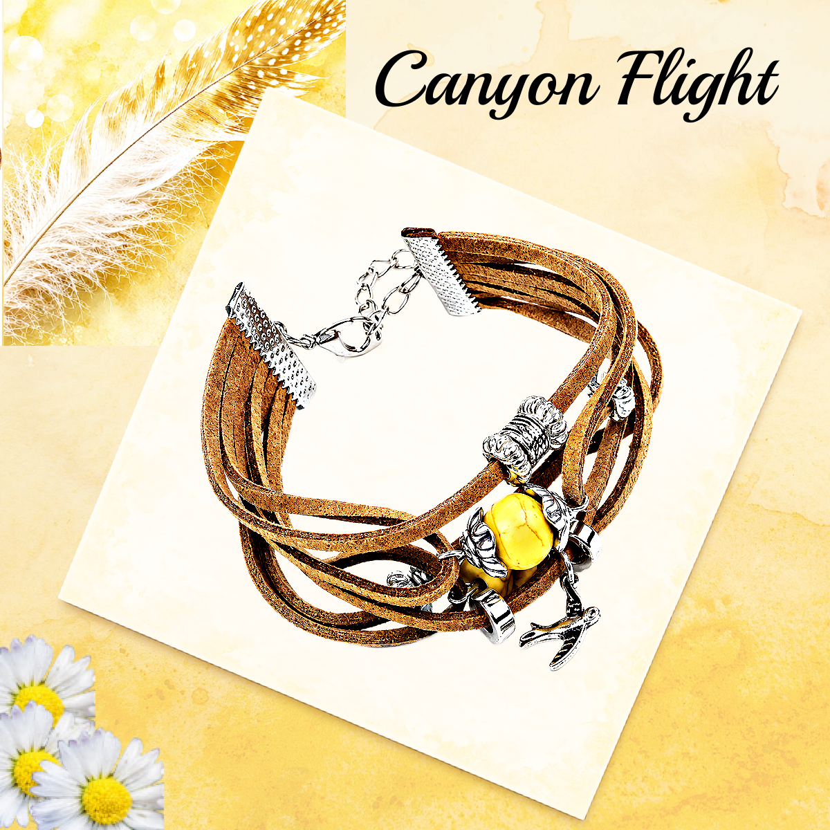 Canyon Flight - Yellow  Bracelet