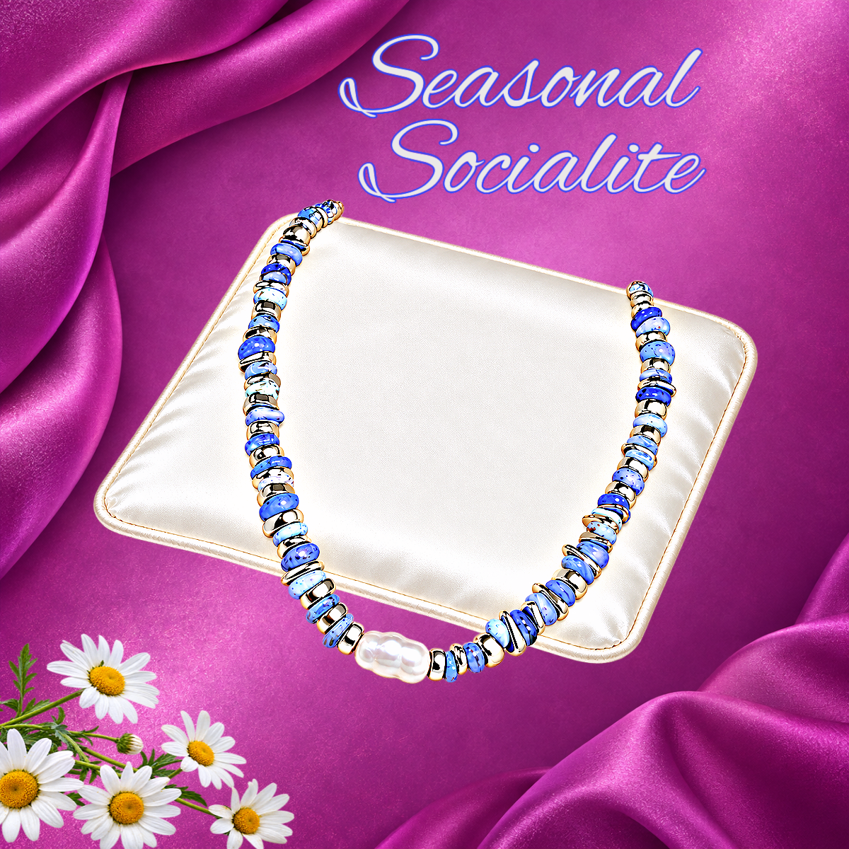 Seasonal Socialite - Blue  Necklace