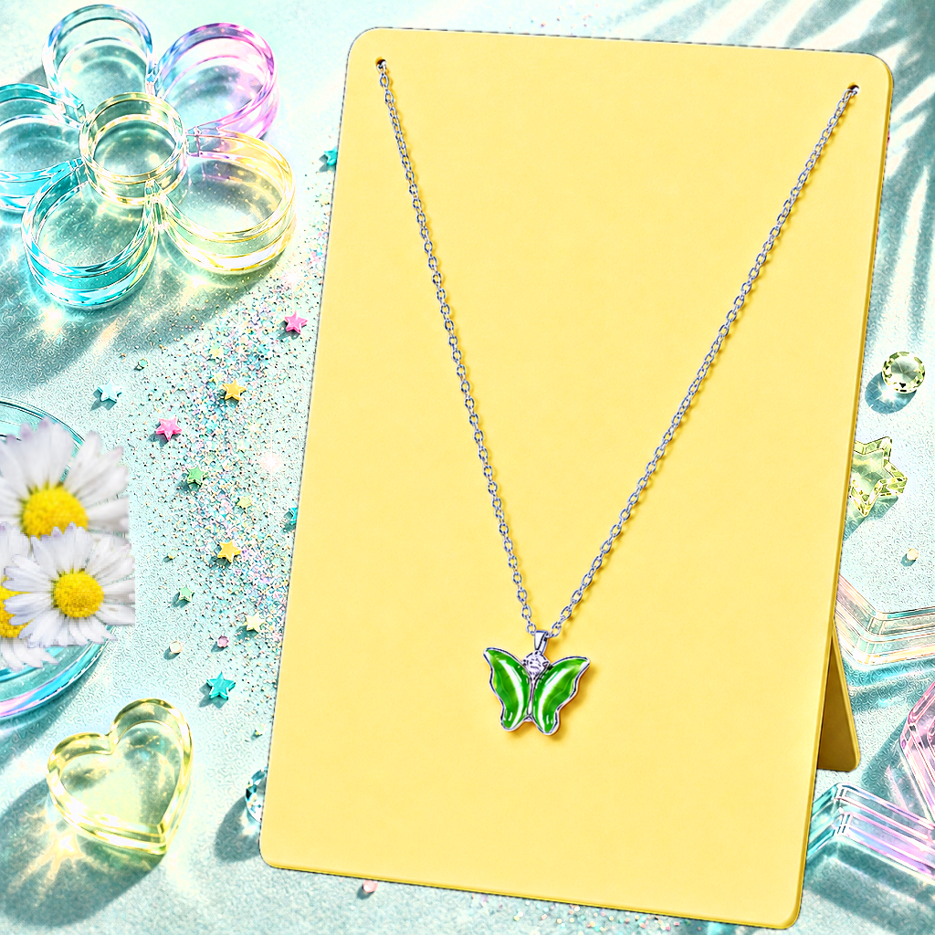 Butterfly Prairies - Green  Necklace