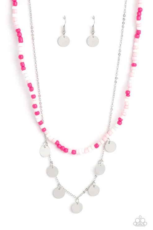 Comet Candy - Pink  Neckalce