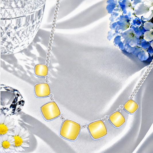 Aura Allure - Yellow Necklace
