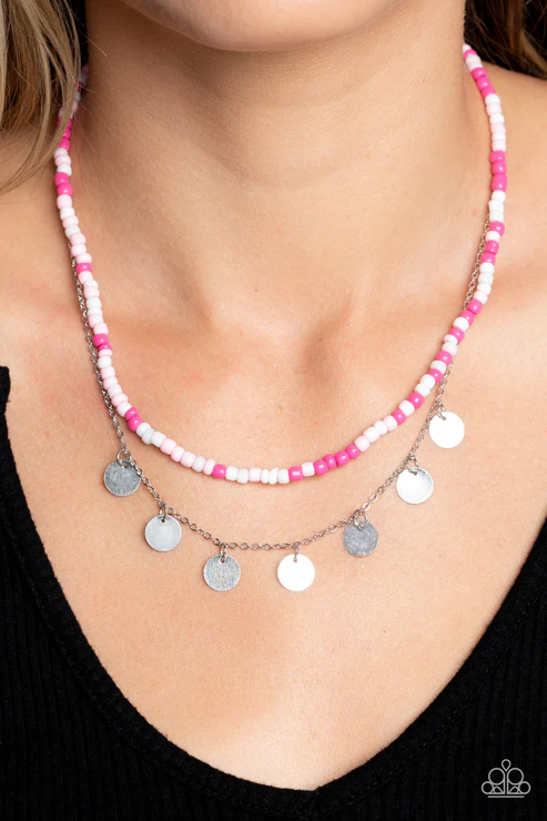 Comet Candy - Pink  Neckalce