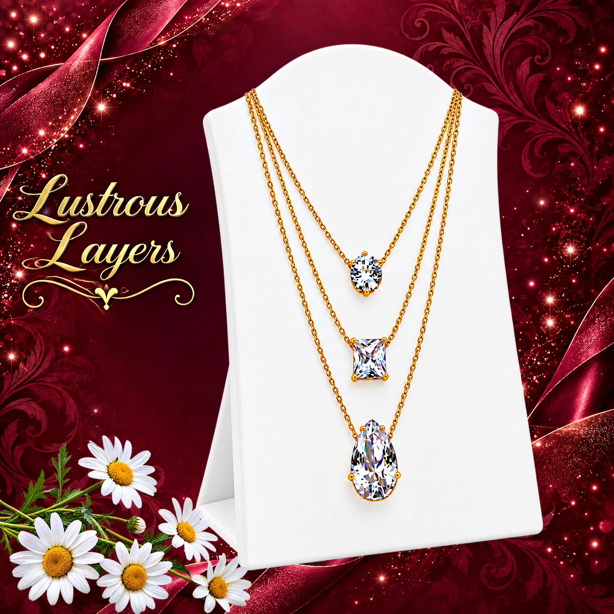 Lustrous Layers - Gold  Necklace