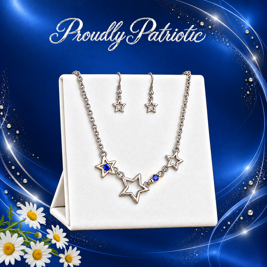 Proudly Patriotic - Blue Necklace