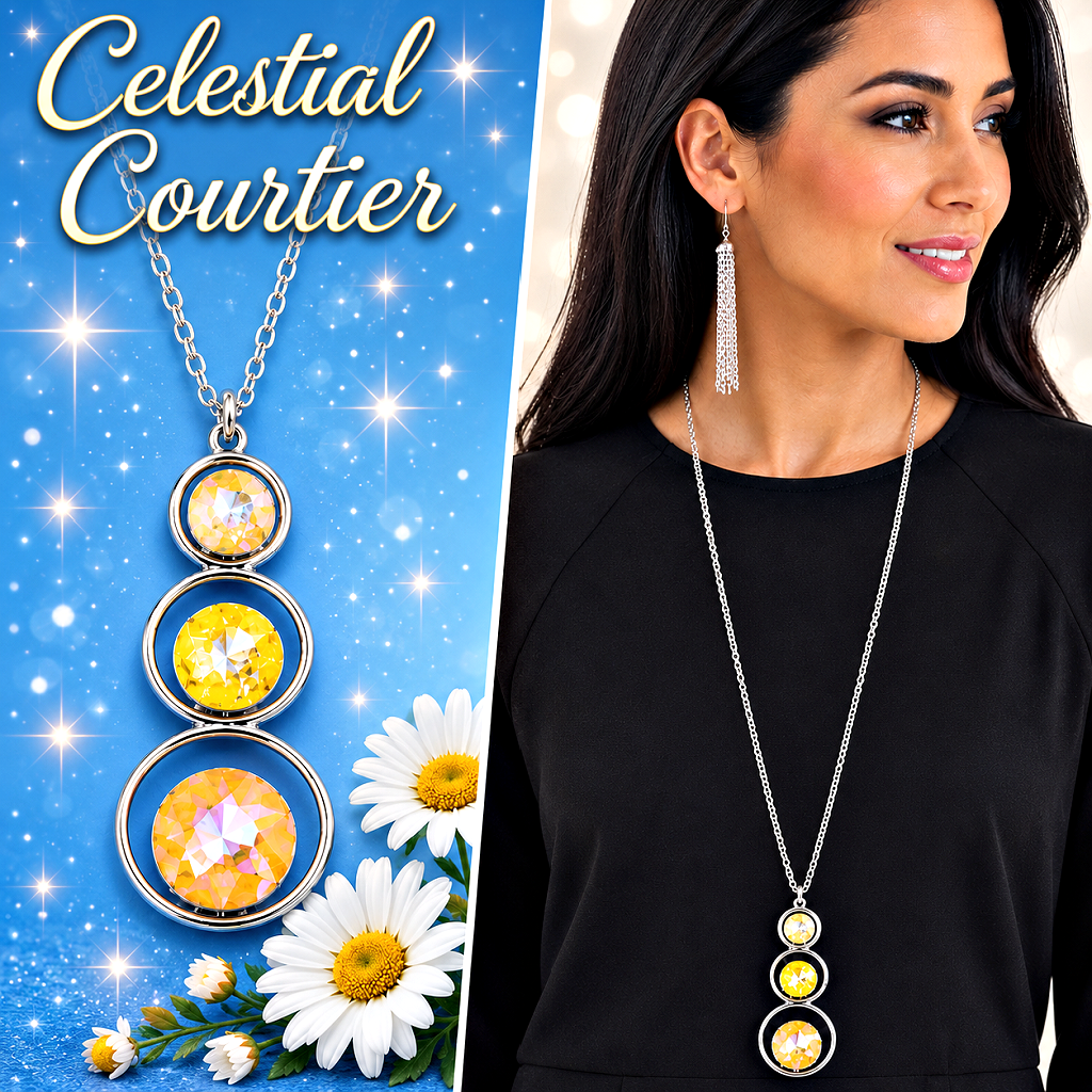 Celestial Courtier - Yellow  Necklace