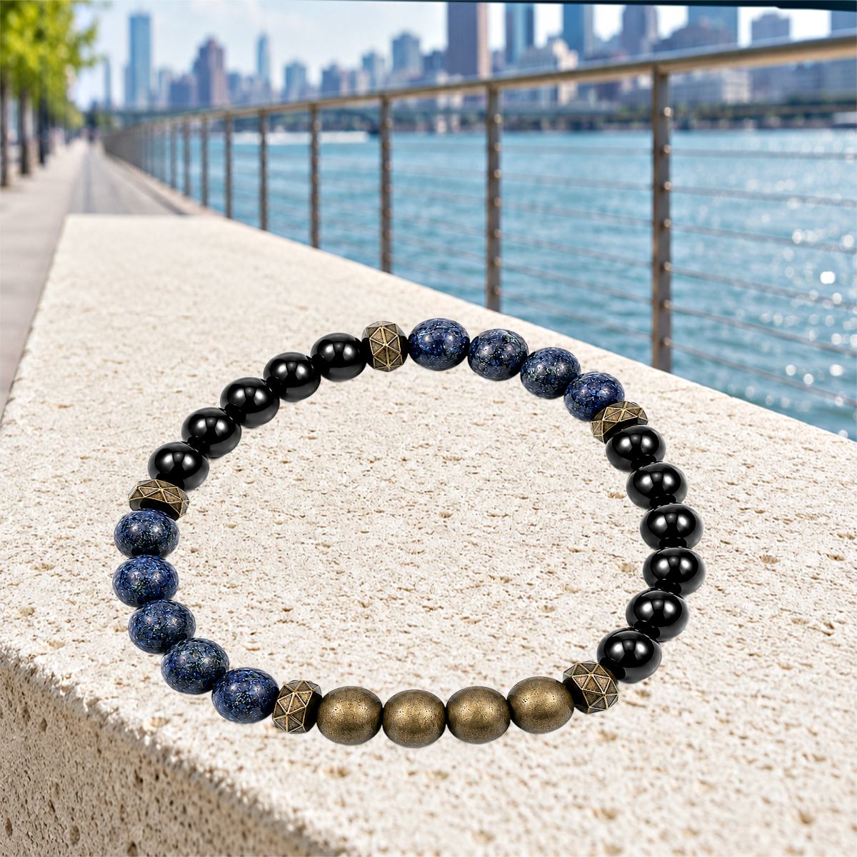 Petrified Powerhouse - Blue Bracelet