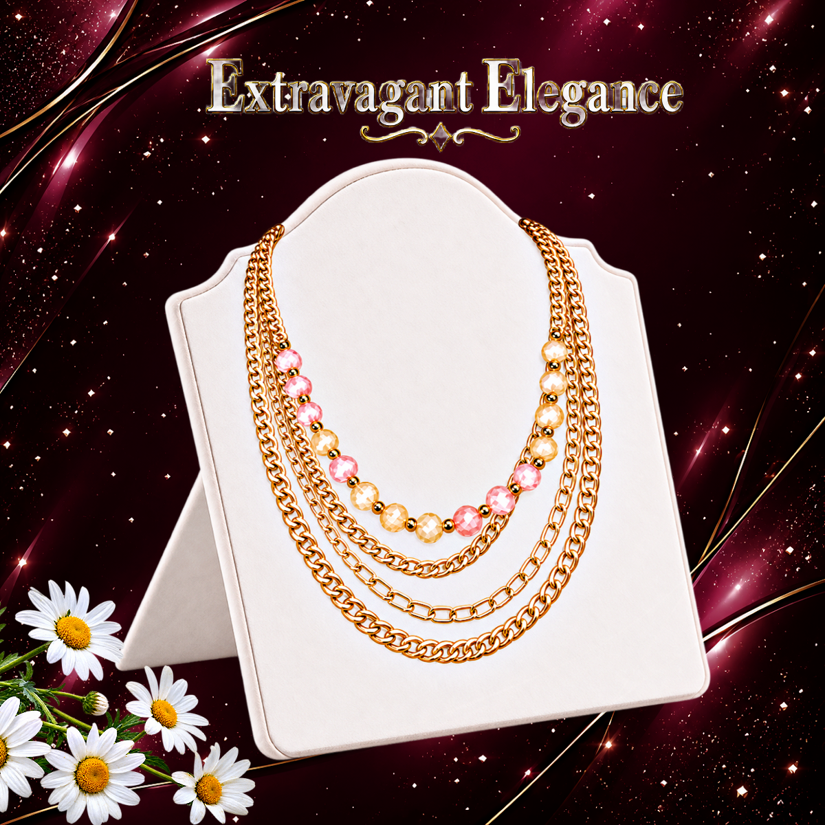 Extravagant Elegance - Gold Necklace