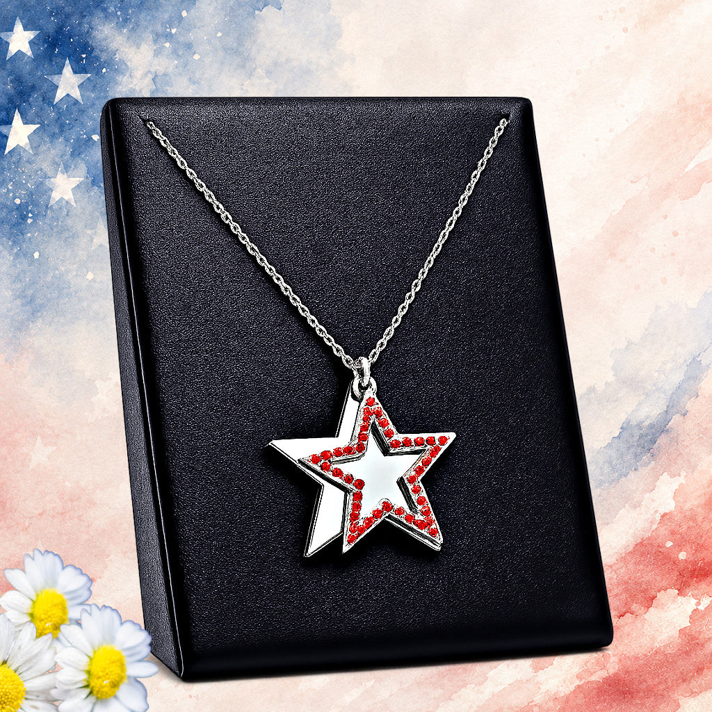 American Anthem - Red  Necklace