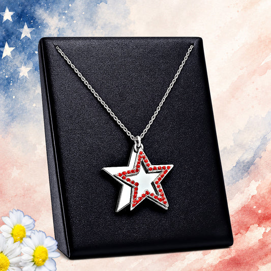 American Anthem - Red  Necklace