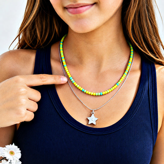 Starry Serendipity - Yellow  Necklace