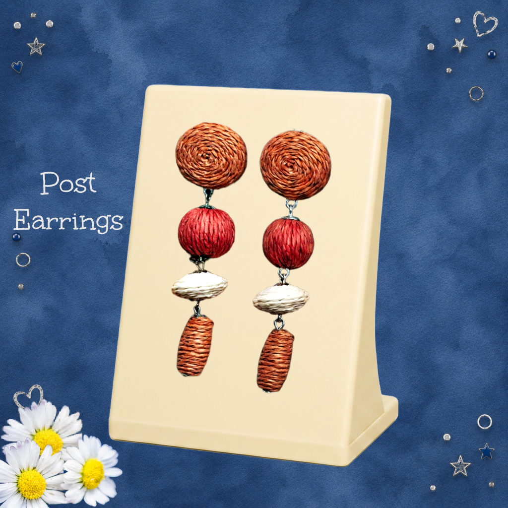 Twine Tango - Multi  Post Earrings