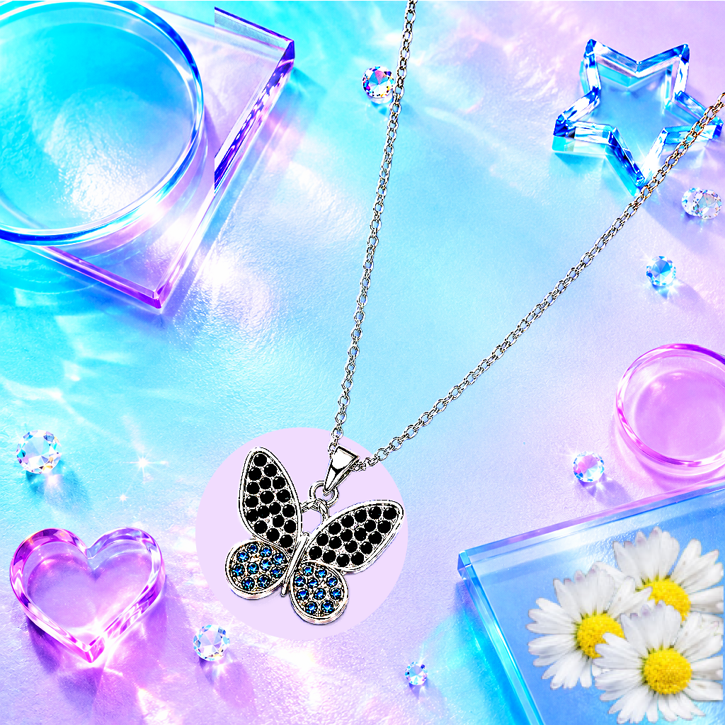 Flutter Forte - Blue  Necklace