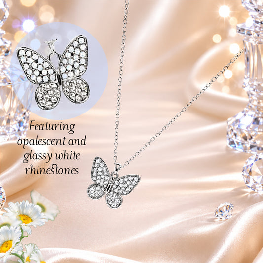 Flutter Forte - White  Necklace