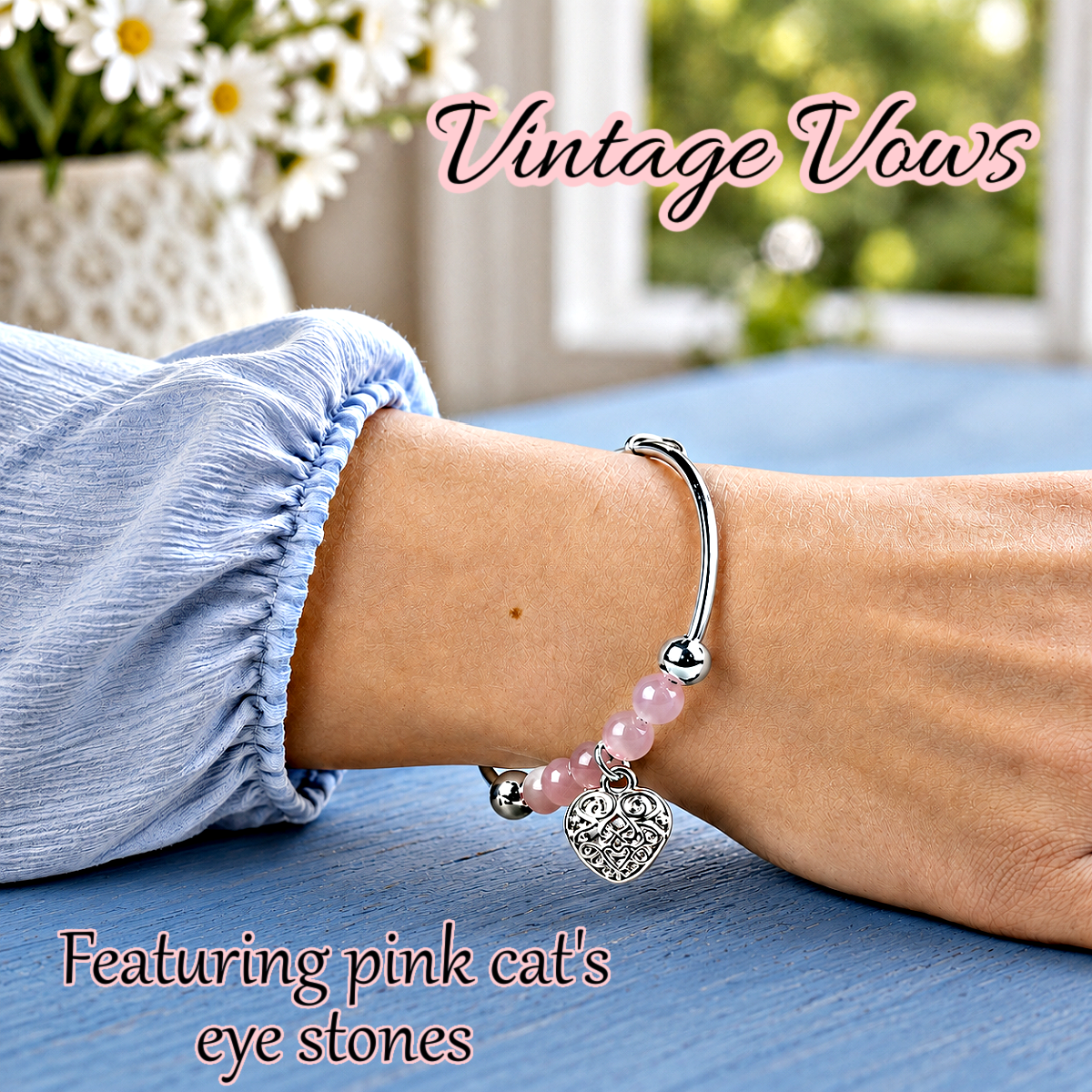 Vintage Vows - Pink Bracelet