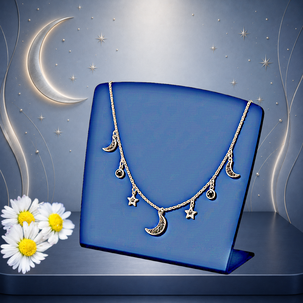 Lunar Lagoon - Silver Necklace