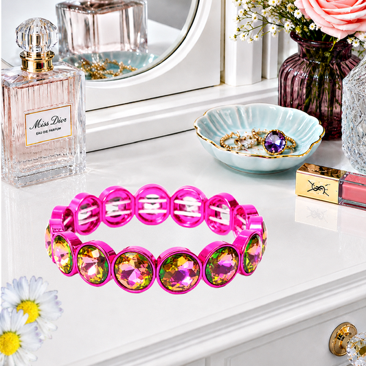 Radiant On Repeat - Pink Bracelet