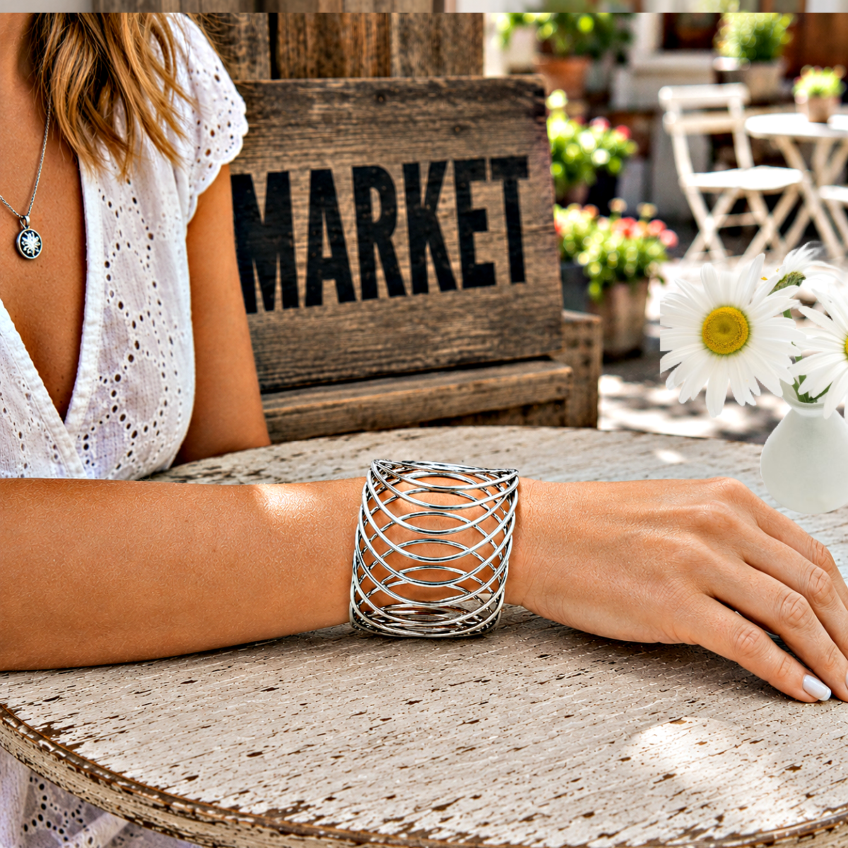 Dizzyingly Diva - Silver Bracelet