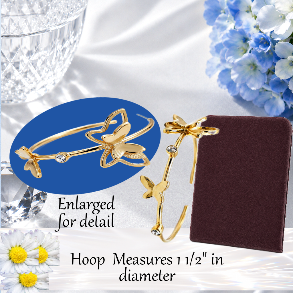 Full Out Flutter - Gold Earrings