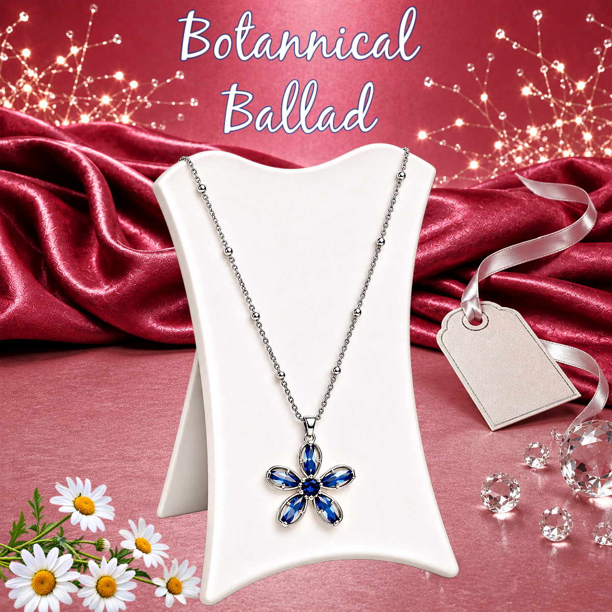 Botanical Ballad - Blue Necklace