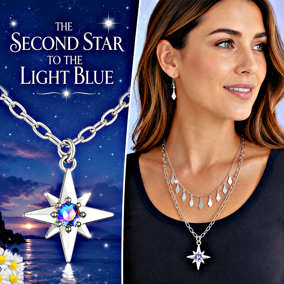 The Second Star To The Right - Blue Necklace