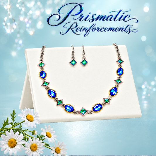Prismatic Reinforcements - Multi/Blue Necklace