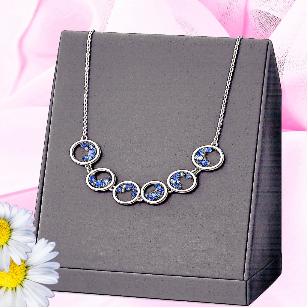 Blissfully Bubbly - Blue  Necklace