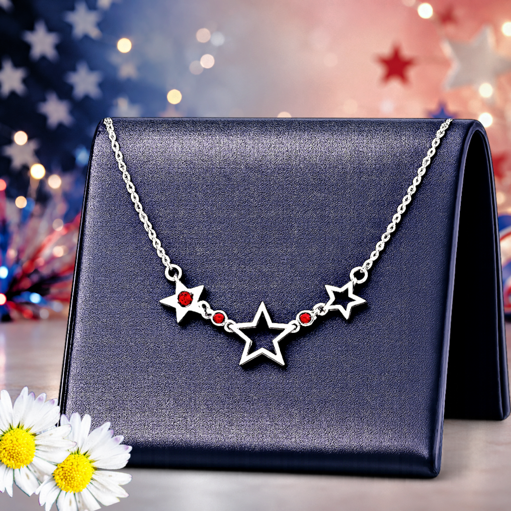 Proudly Patriotic - Red  Necklace