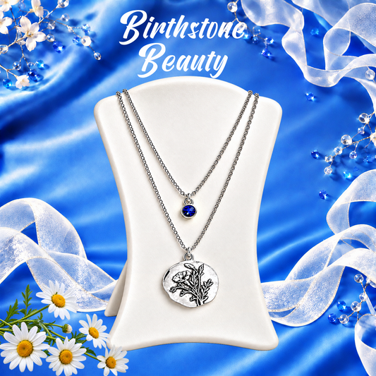 Birthstone Beauty - Blue (September)  Necklace