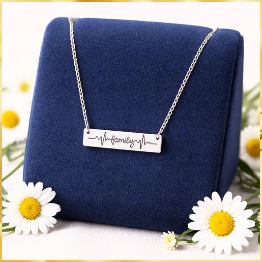 Living The Mom Life - Silver  Necklace