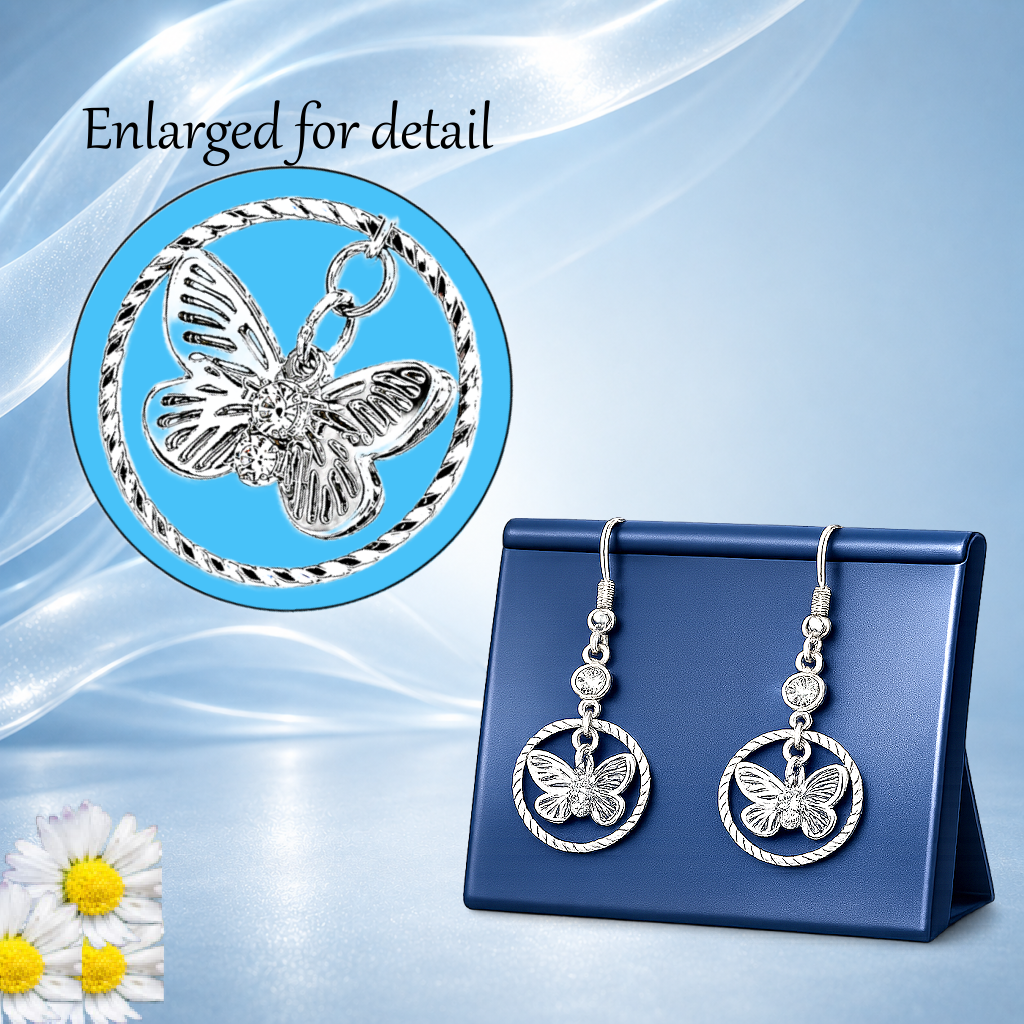 Fabulous Flutter - White  Earrings
