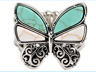4 Piece Butterfly Set - Blue