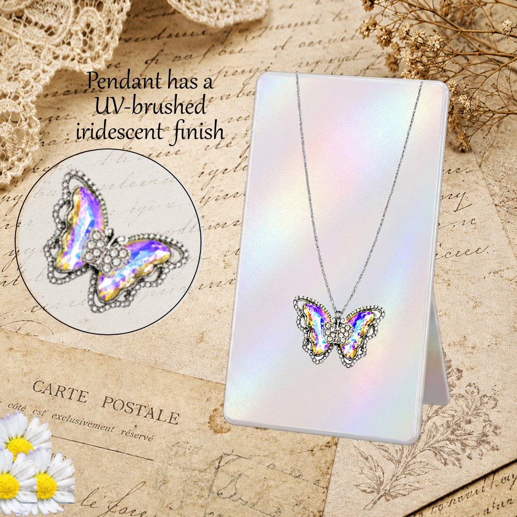 Whispering Wings - Yellow  Necklace